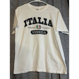 Italia Venezia Edizione Limitata Italian Tee T Shirt White Made In Italy‎ M